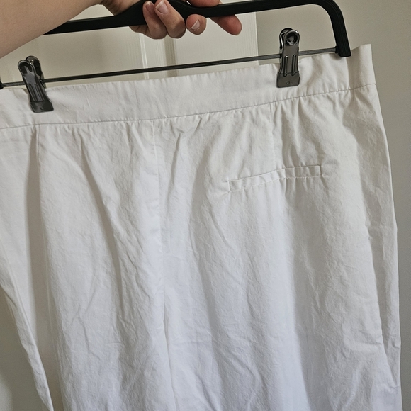 Emporio Armani Crisp White Straight Leg Trousers - Picture 7 of 7